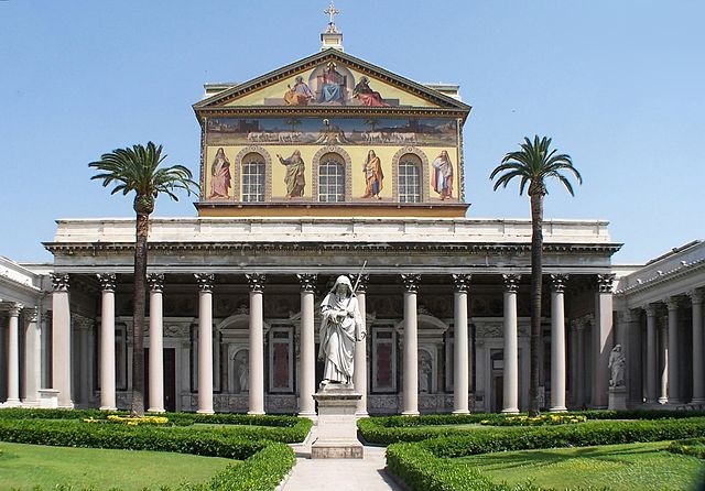 Top 10 maiores templos cristãos do mundo - Basílica de São Paulo Fora dos Muros