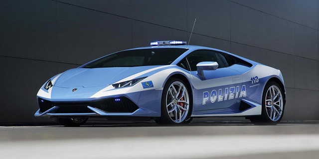 Top 10 carros de polícia mais caros do mundo - Lamborghini Huracán