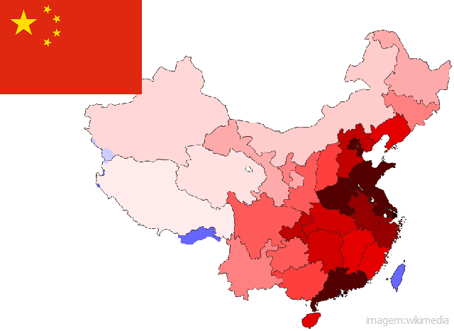 Qual é o país mais populoso do mundo - China