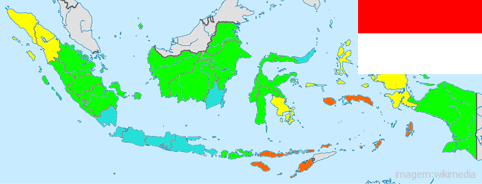 Países mais populosos - Indonésia