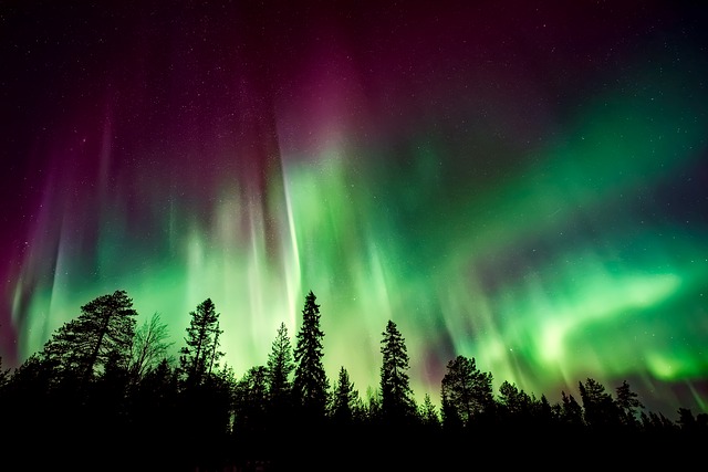 O Sol é responsável pela belíssima aurora boreal 
