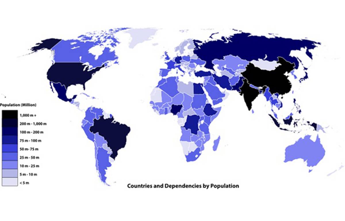 países mais populosos do mundo