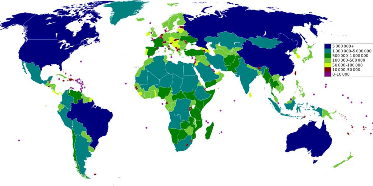 Maiores países do mundo